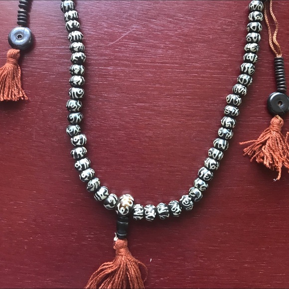 Yak bone Sanskrit prayer bead Meditation mala - Picture 8 of 11